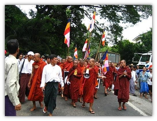 Myanmar monks protests